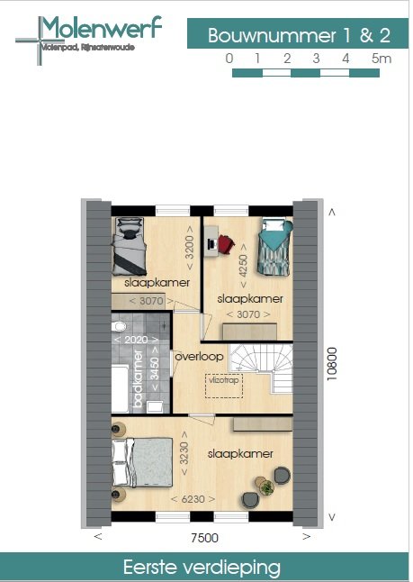 Te Koop: Foto Woonhuis aan de Bouwnummer 1 in Rijnsaterwoude