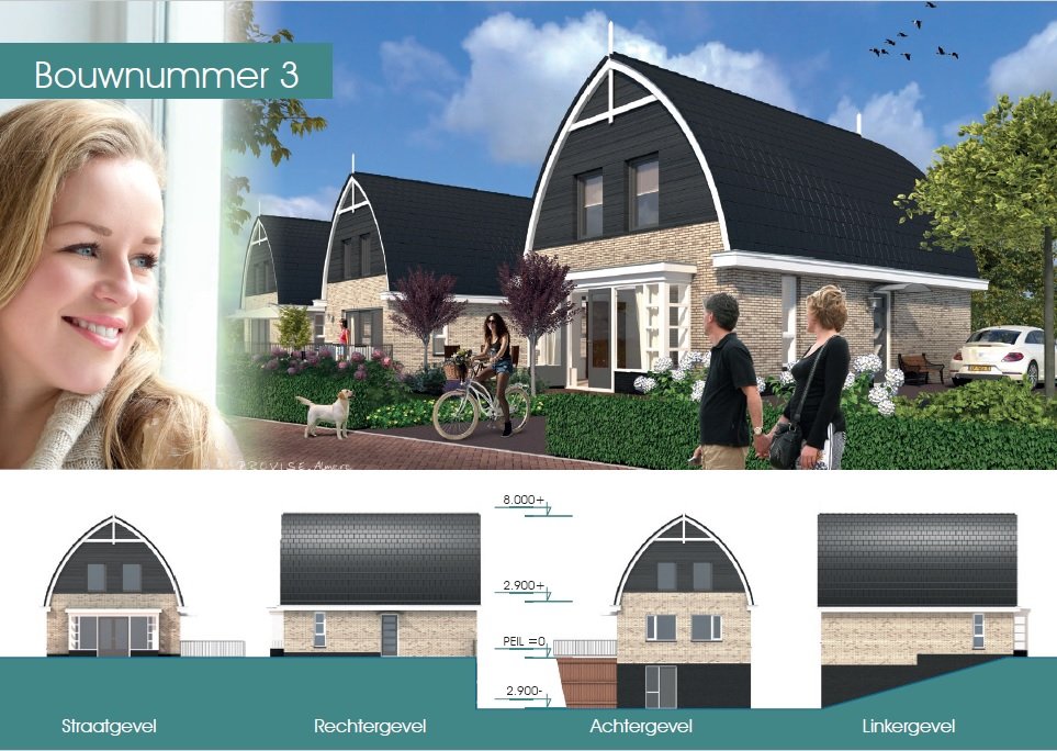 Te Koop: Foto Woonhuis aan de Bouwnummer 3 in Rijnsaterwoude