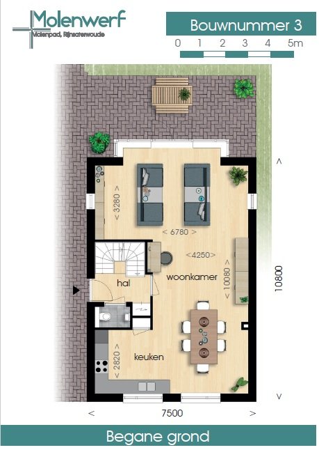 Te Koop: Foto Woonhuis aan de Bouwnummer 3 in Rijnsaterwoude