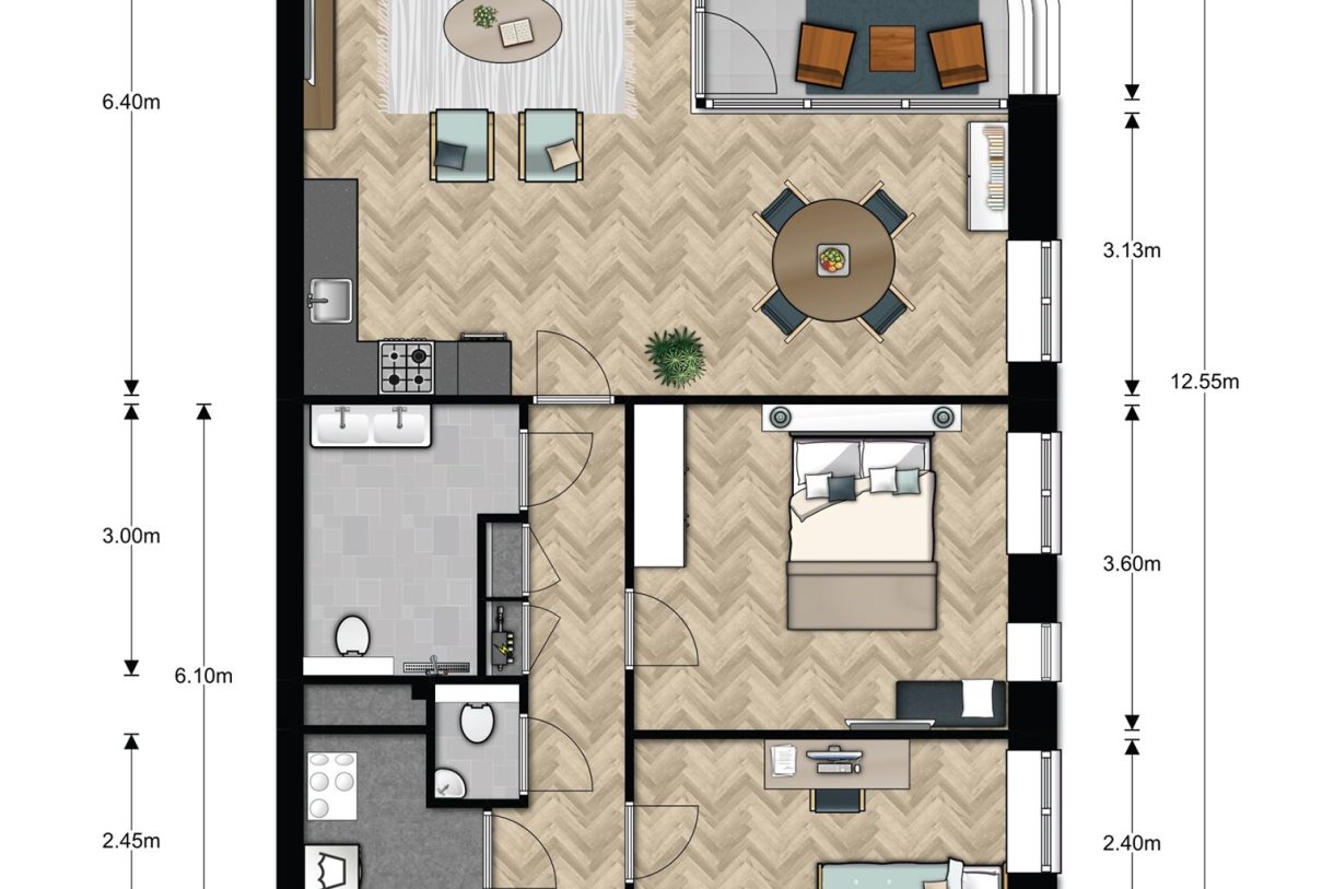 Te Koop: Foto Appartement aan de Minervasingel (bwnr. 001) 1 in Arnhem