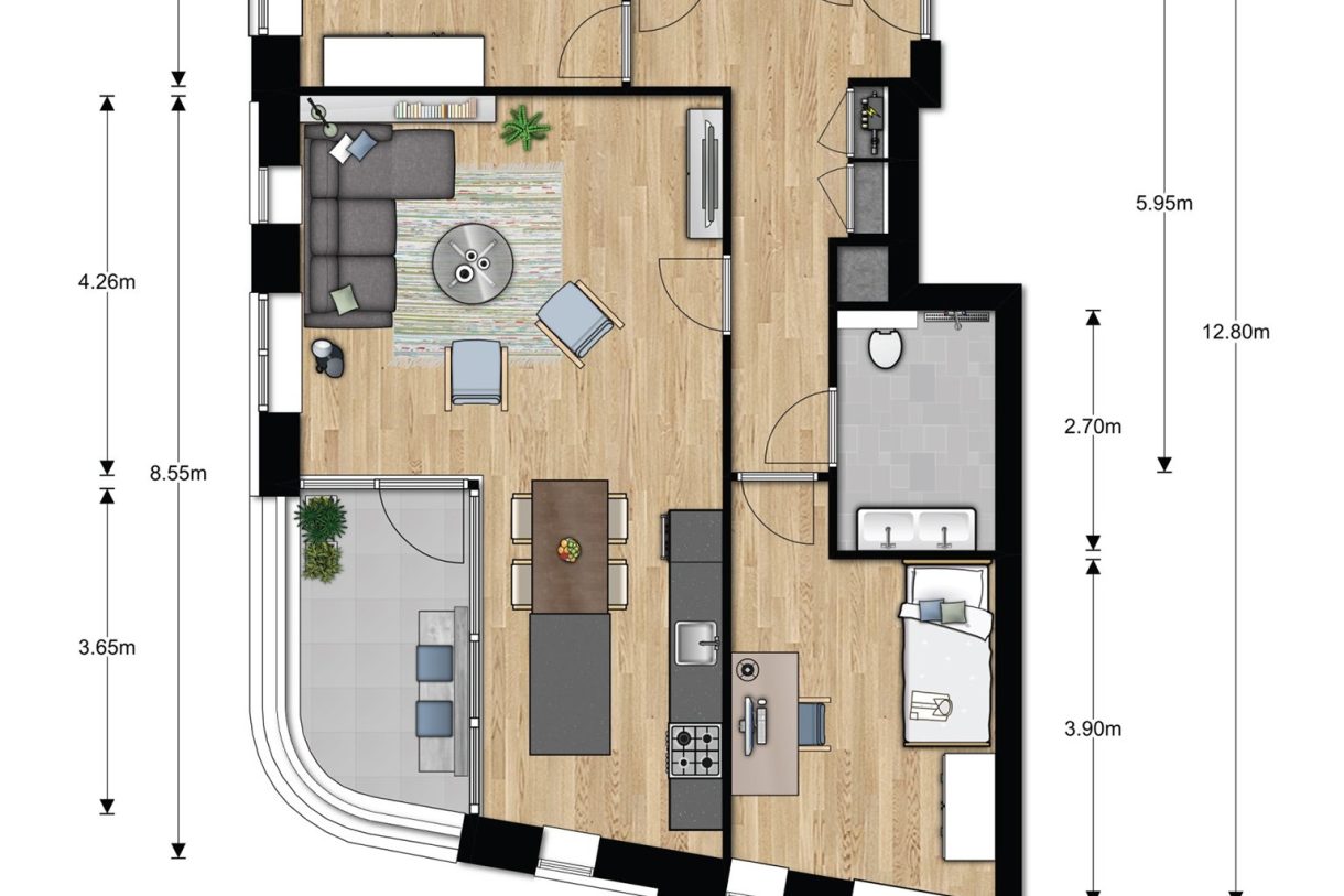 Te Koop: Foto Appartement aan de Minervasingel (bwnr. 007) 7 in Arnhem