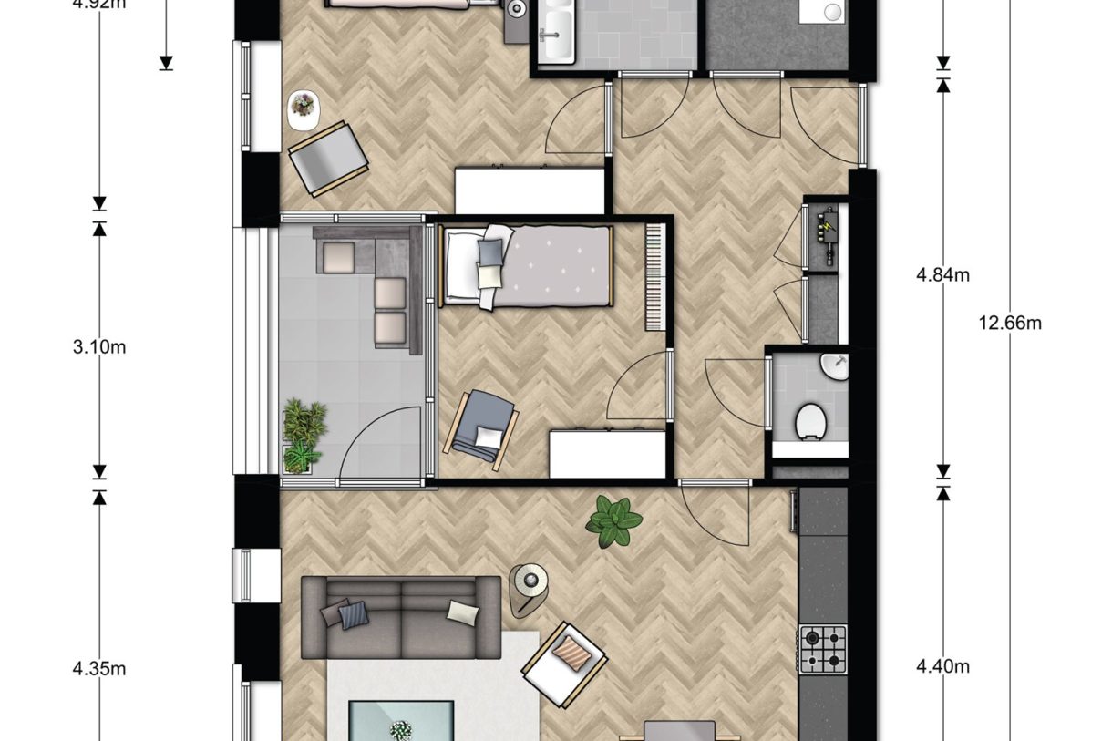 Te Koop: Foto Appartement aan de Minervasingel (bwnr. 030) 30 in Arnhem