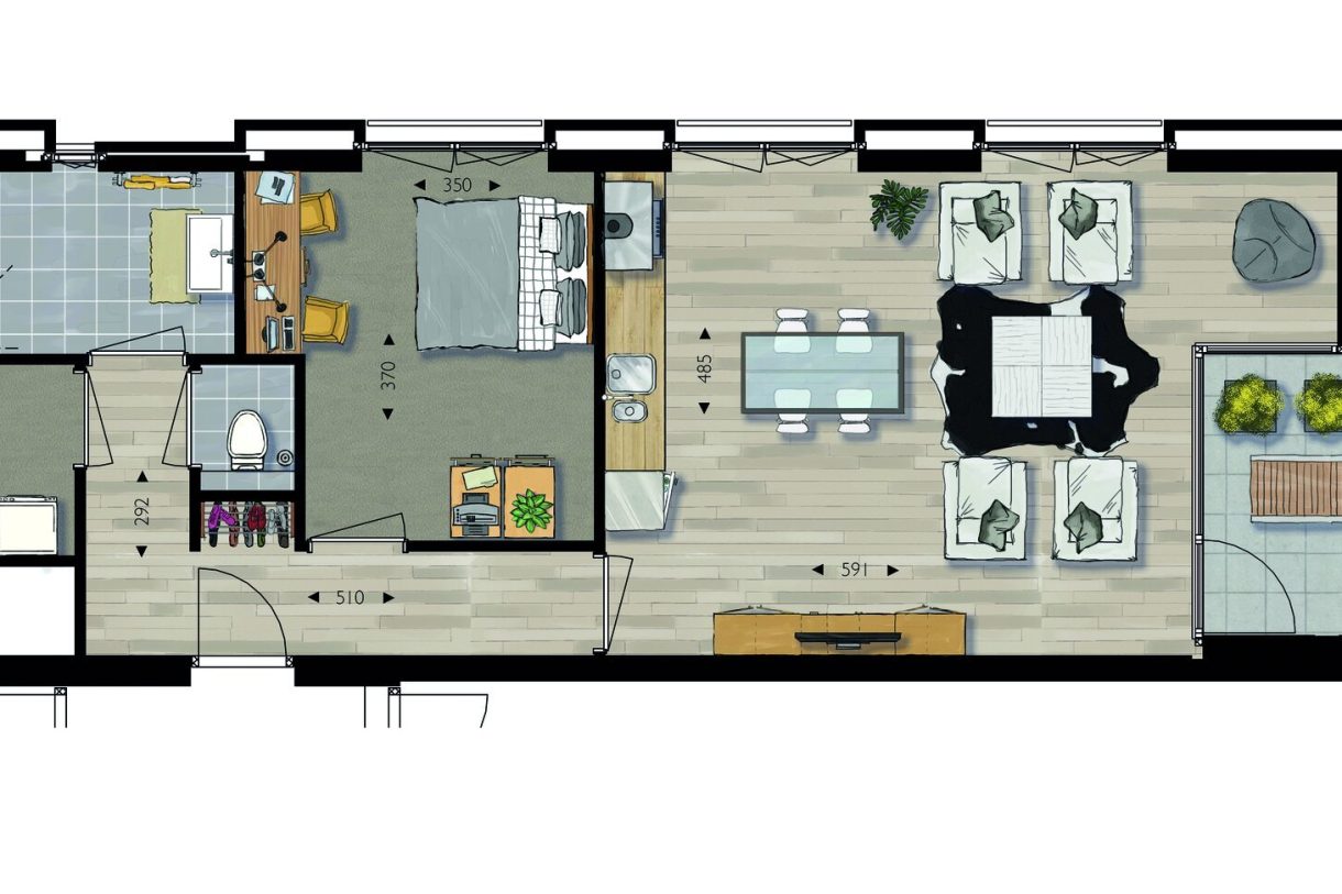 Te Koop: Foto Appartement aan de Pakhuis-West 7.05 in Tilburg