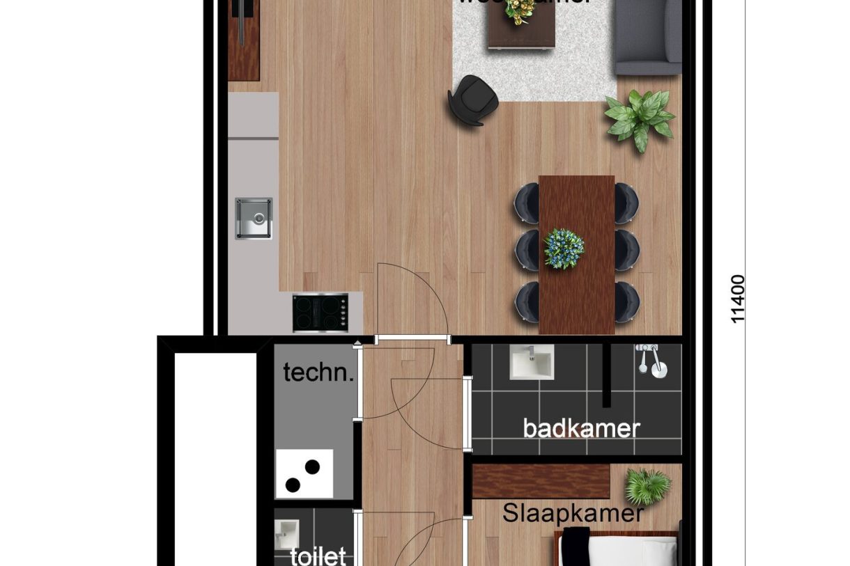 Te Koop: Foto Appartement aan de Type A-3 tussenwoningen in Beilen