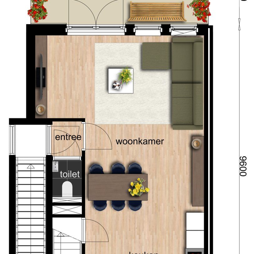 Te Koop: Foto Appartement aan de Type D-9 dwarskap tussenwoning in Beilen