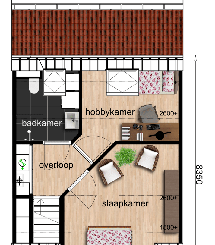Te Koop: Foto Appartement aan de Type D-10 dwarskap tussenwoning in Beilen
