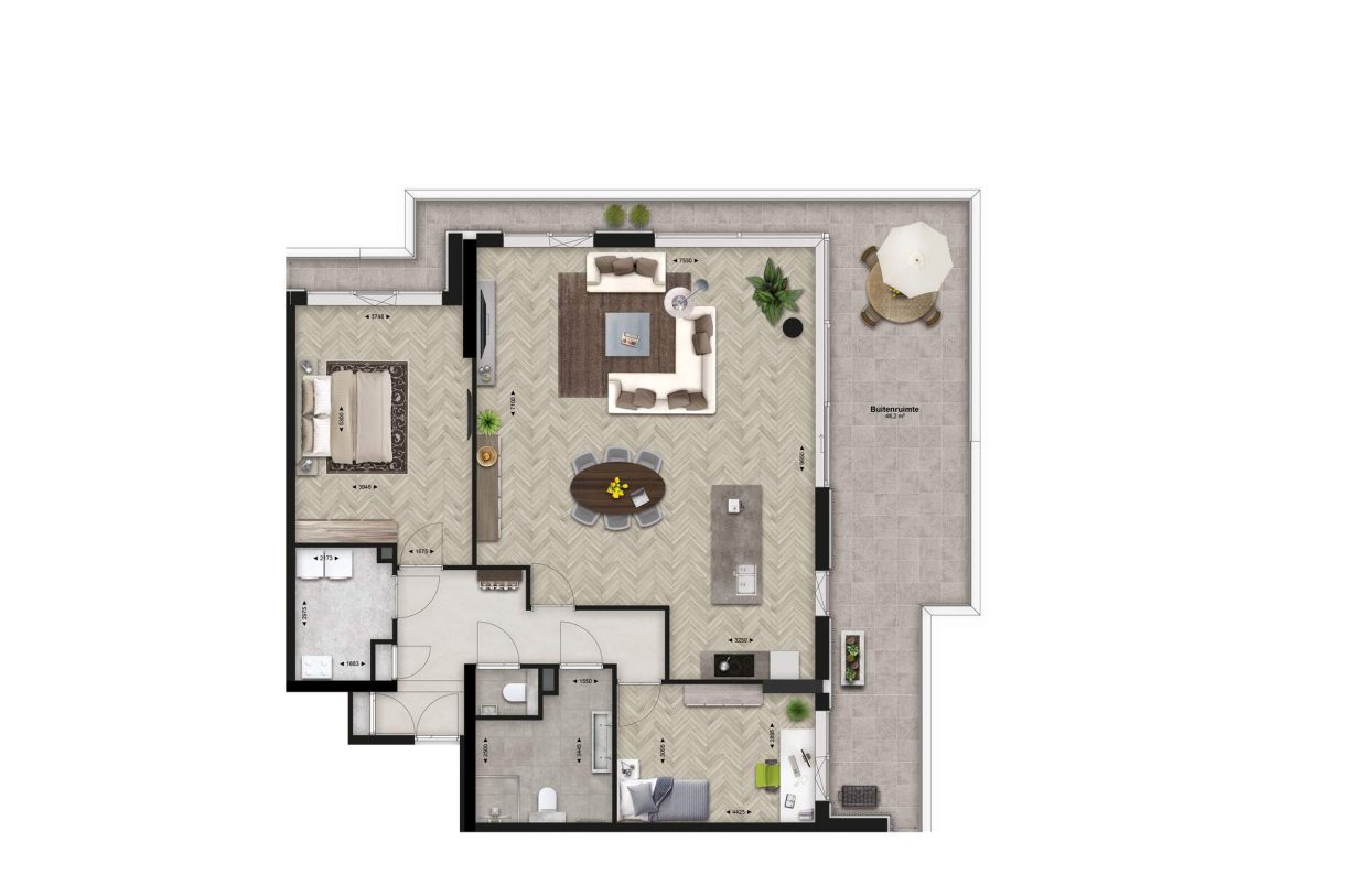 Te Koop: Foto Appartement aan de Guggenheim - Excellent 73 in Lent