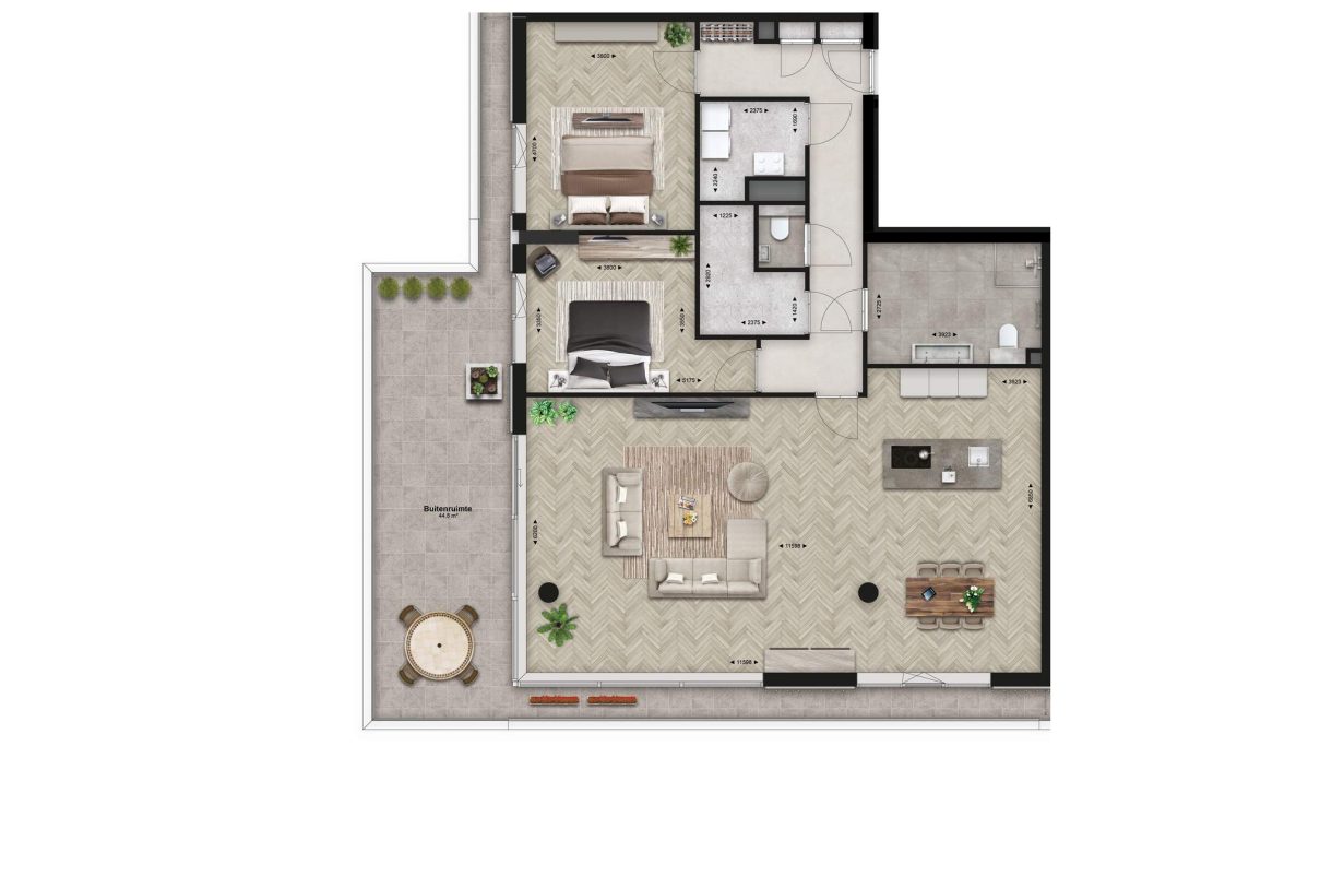 Te Koop: Foto Appartement aan de Guggenheim - Excellent 75 in Lent