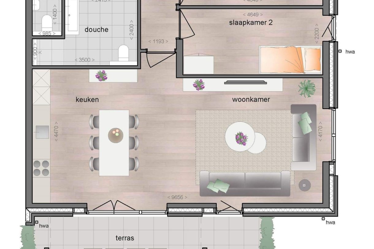 Te Koop: Foto Appartement aan de Begane grond ruim appartement met terras 6 in Molenhoek