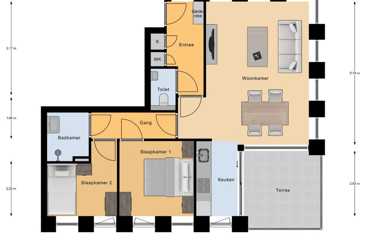 Te Koop: Foto Appartement aan de A 1 in Tilburg