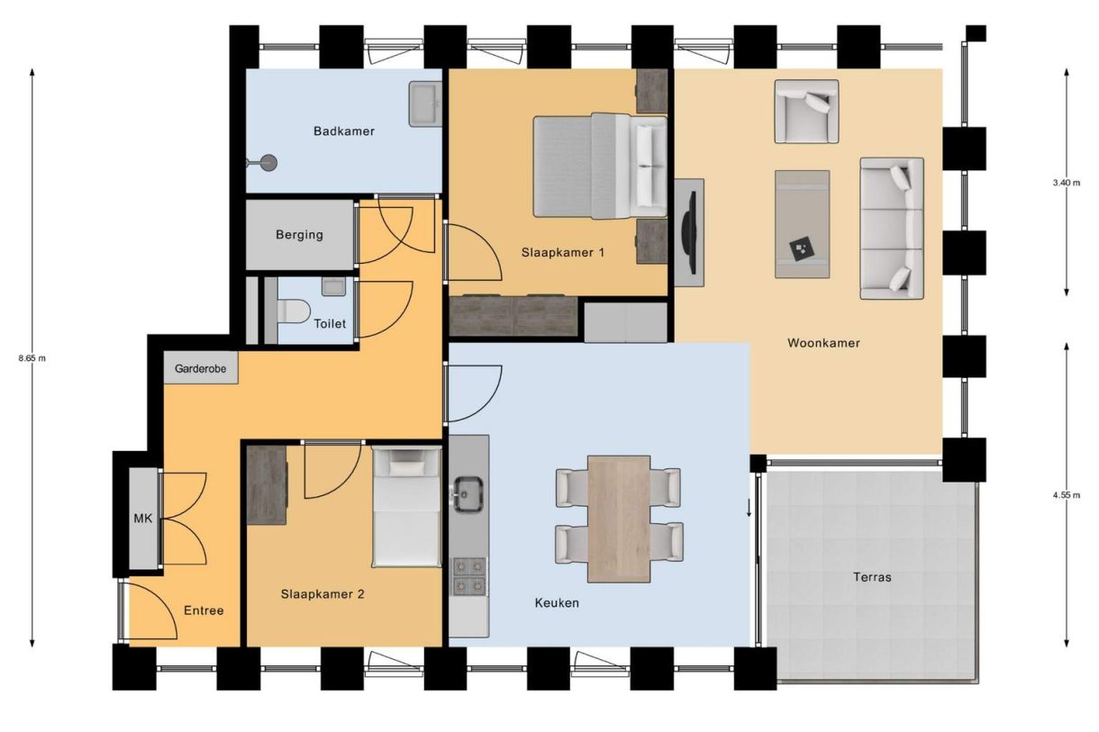 Te Koop: Foto Appartement aan de C 6 in Tilburg