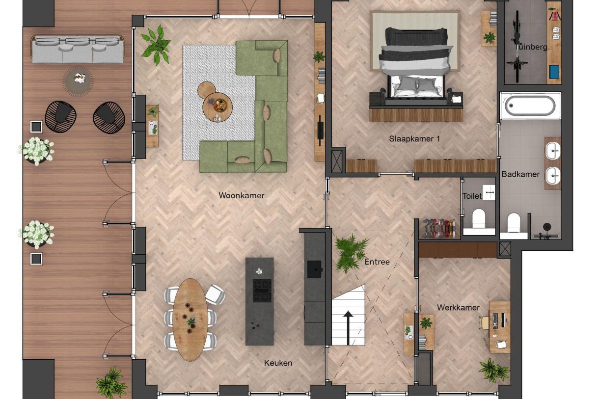 Te Koop: Foto Woonhuis aan de Kopwoningen 4 in Aarlanderveen