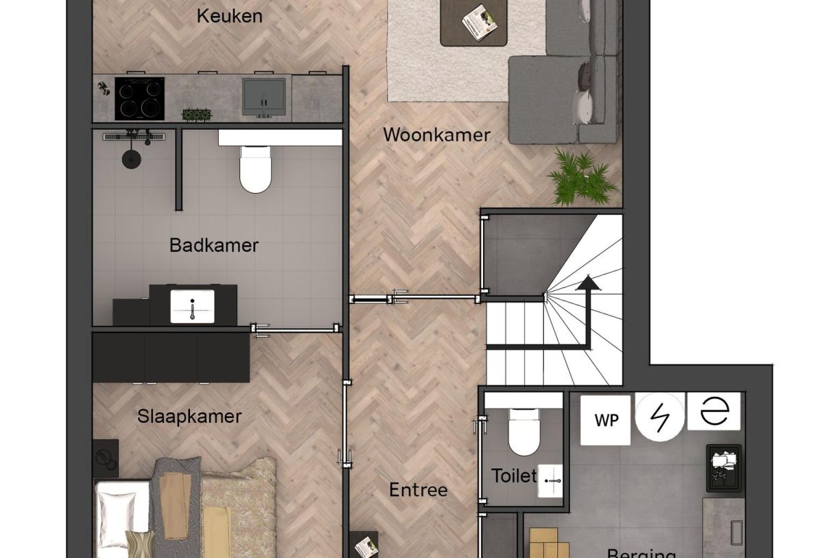 Te Koop: Foto Woonhuis aan de Tussenwoningen 2 in Aarlanderveen
