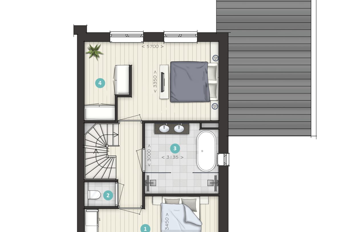 Te Koop: Foto Woonhuis aan de Huurlingsedam fase 3B 1 type D 18 in Wijchen