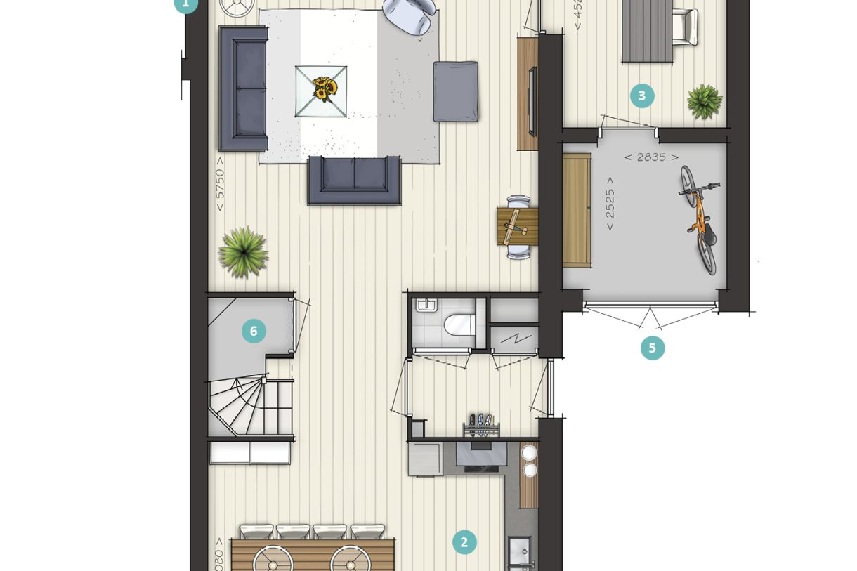 Te Koop: Foto Woonhuis aan de Huurlingsedam fase 3B 1 type D 20 in Wijchen