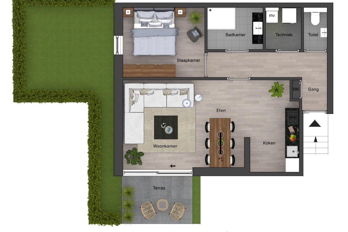 Te Koop: Foto Appartement aan de Abdij 2 in Nieuwkoop