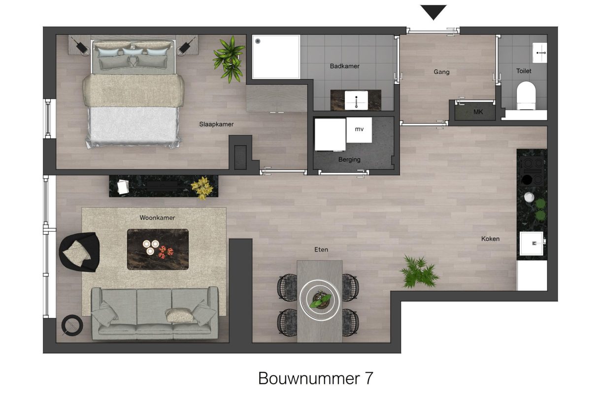 Te Koop: Foto Appartement aan de Abdij 7 in Nieuwkoop