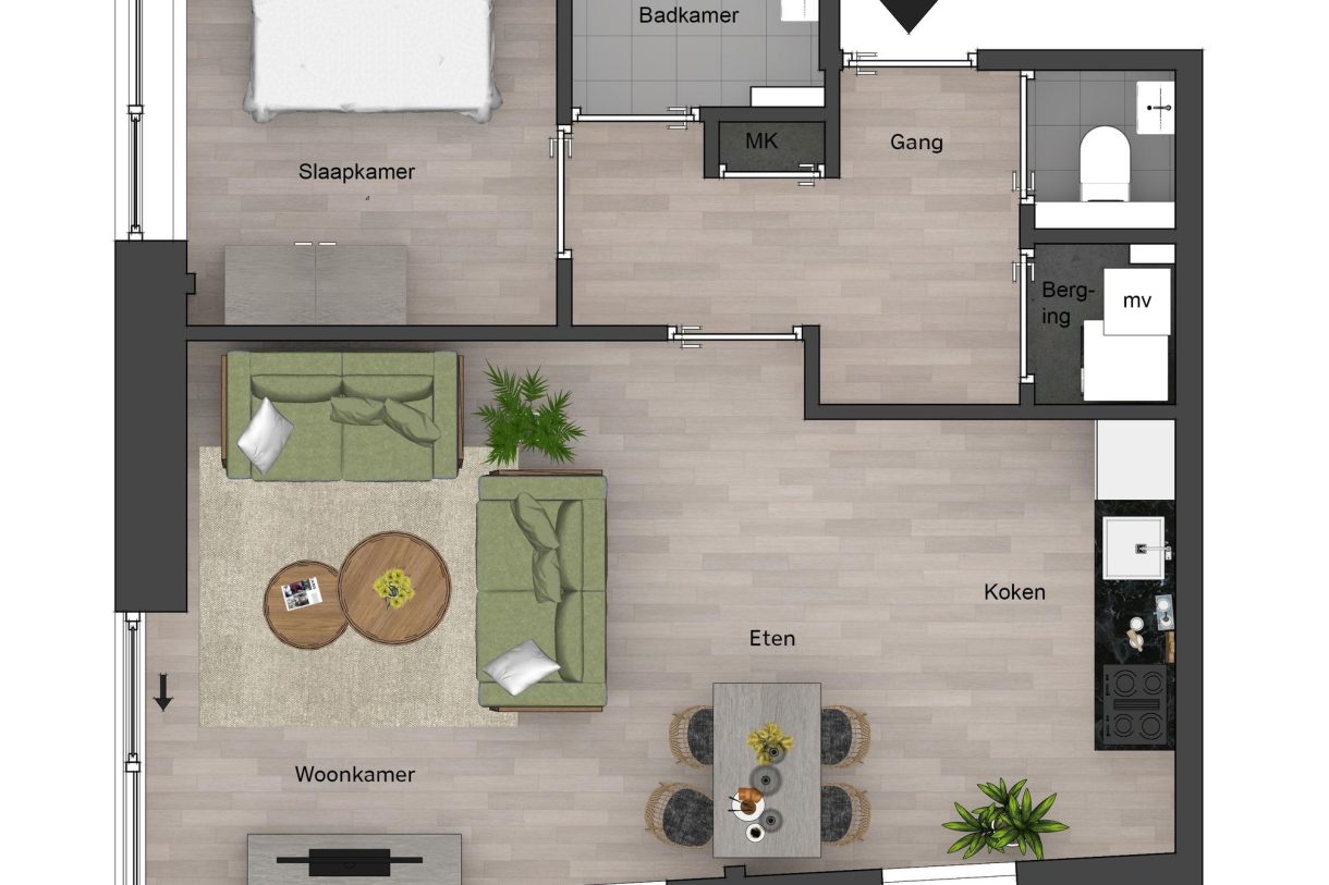 Te Koop: Foto Appartement aan de Portiek 10 in Nieuwkoop