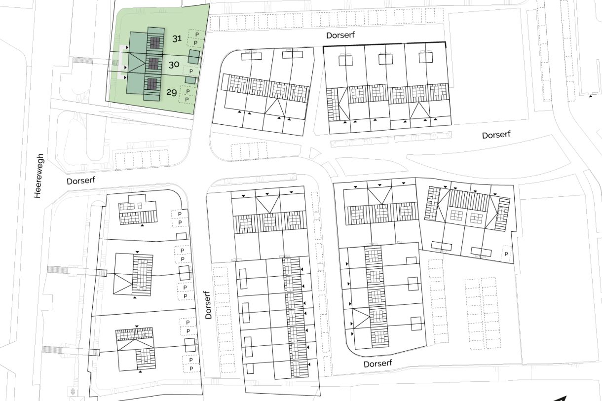 Te Koop: Foto Woonhuis aan de Drie-onder-een-kapwoningen 29 in Benthuizen