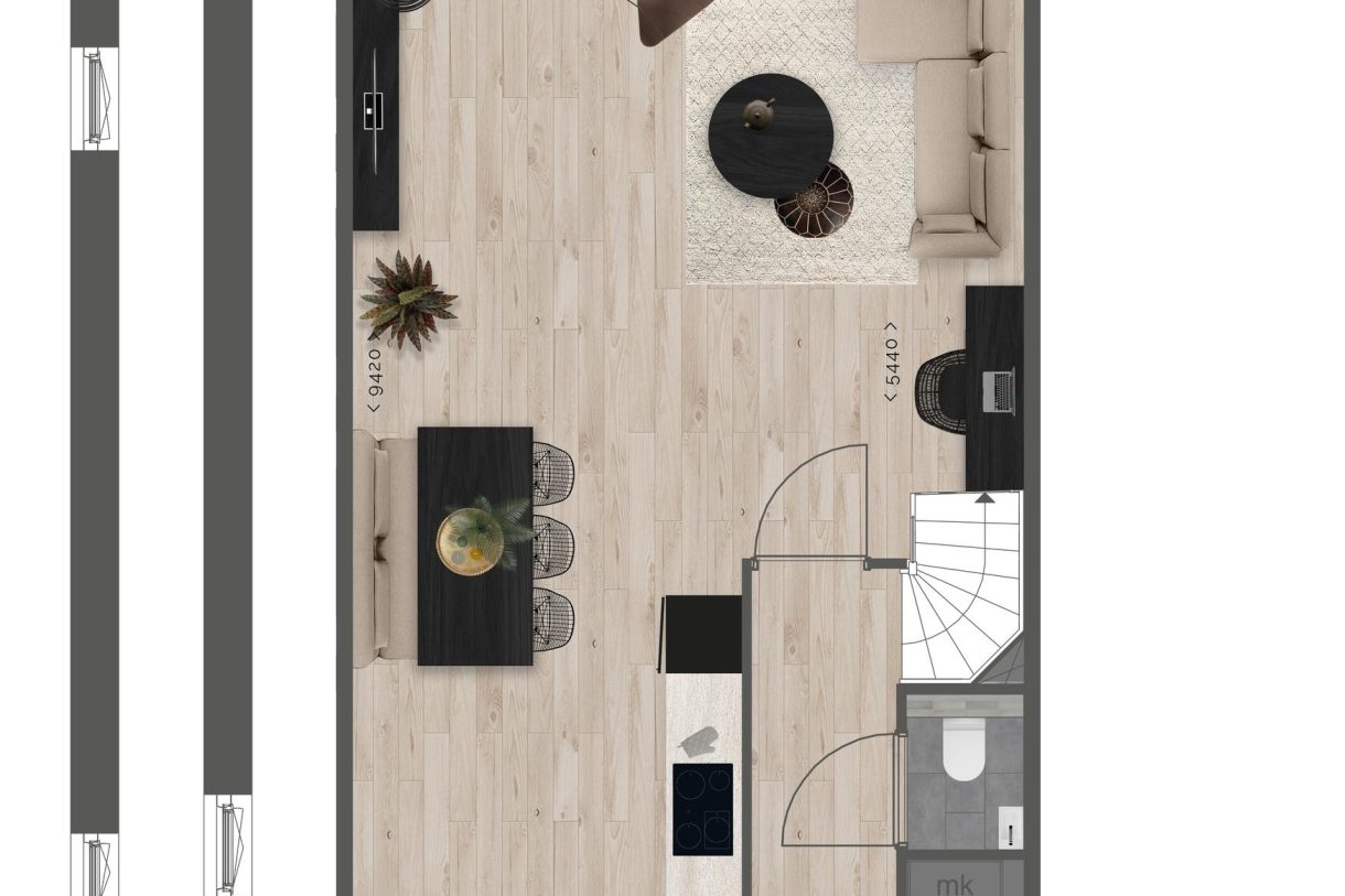 Te Koop: Foto Woonhuis aan de Rijwoningen 6.0m 41 in Benthuizen