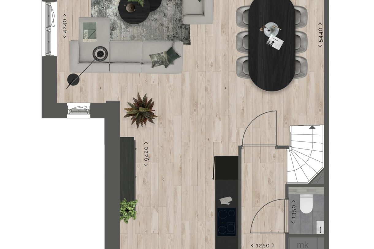 Te Koop: Foto Woonhuis aan de Drie-onder-een-kapwoningen 31 in Benthuizen