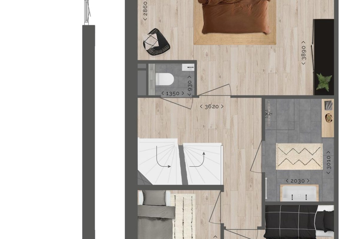 Te Koop: Foto Woonhuis aan de Twee-onder-een-kapwoningen 89 in Benthuizen