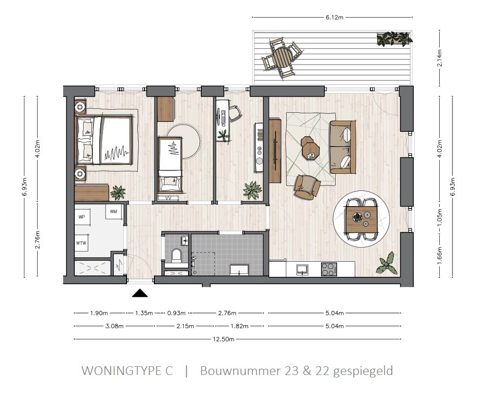 Te Koop: Foto Appartement aan de 4-kamer appartement type C 23 in Nieuwkoop