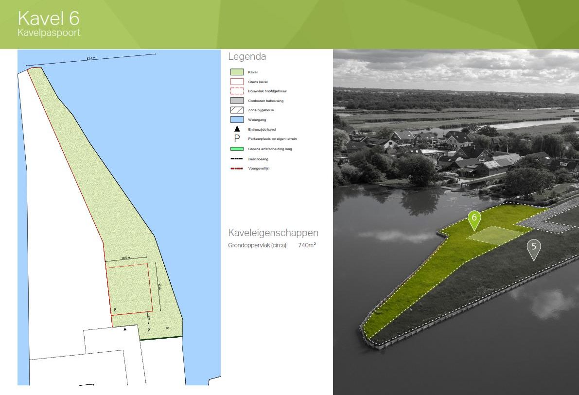 Te Koop: Foto Bouwgrond aan de Kavel 6 in Noorden