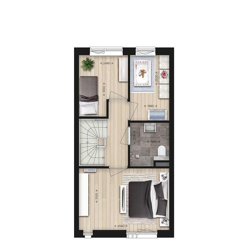 Te Koop: Foto Woonhuis aan de Wonen op de Set Take 3 l Tussenwoning 2 in Nijmegen