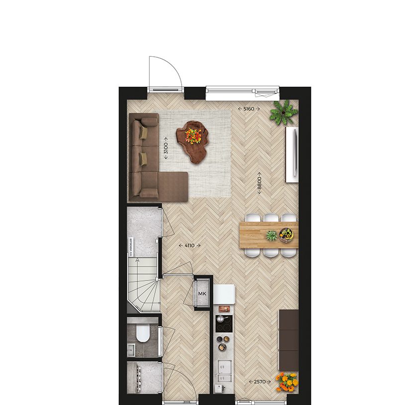 Te Koop: Foto Woonhuis aan de Wonen op de Set Take 3 l Hoekwoning 6 in Nijmegen