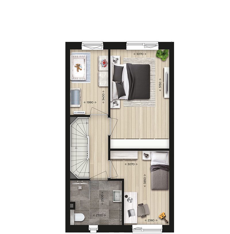 Te Koop: Foto Woonhuis aan de Wonen op de Set Take 3 l Tussenwoning Comf 8 in Nijmegen