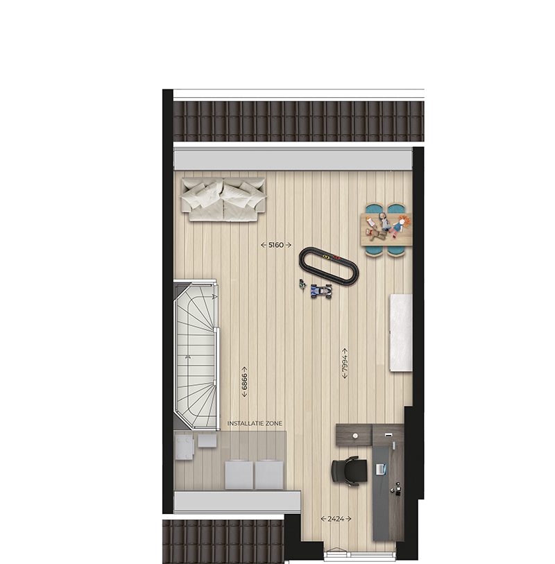 Te Koop: Foto Woonhuis aan de Wonen op de Set Take 3 l Tussenwoning Comf 9 in Nijmegen