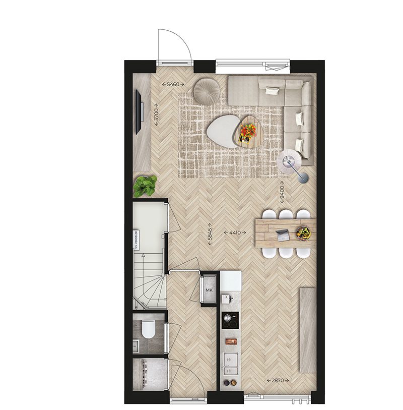 Te Koop: Foto Woonhuis aan de Wonen op de Set Take l Tussenwoning Royaal 16 in Nijmegen