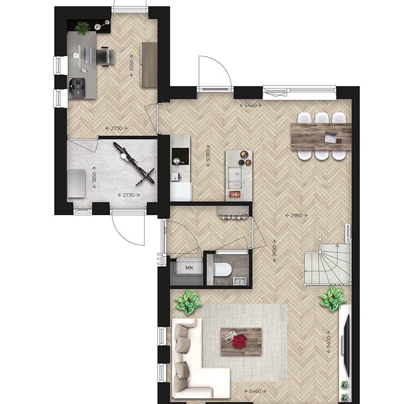 Te Koop: Foto Woonhuis aan de Wonen op de Set Take 3 l Hoekwoning Comfort 7 in Nijmegen