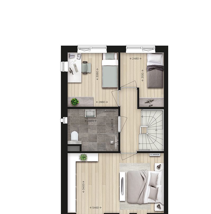 Te Koop: Foto Woonhuis aan de Wonen op de Set Take 3 l Hoekwoning Comfort 7 in Nijmegen