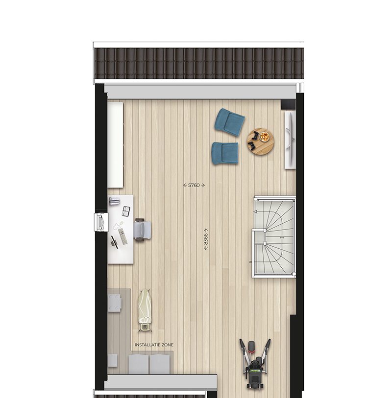 Te Koop: Foto Woonhuis aan de Wonen op de Set Take 3 l 2^1 kapwoning 21 in Nijmegen