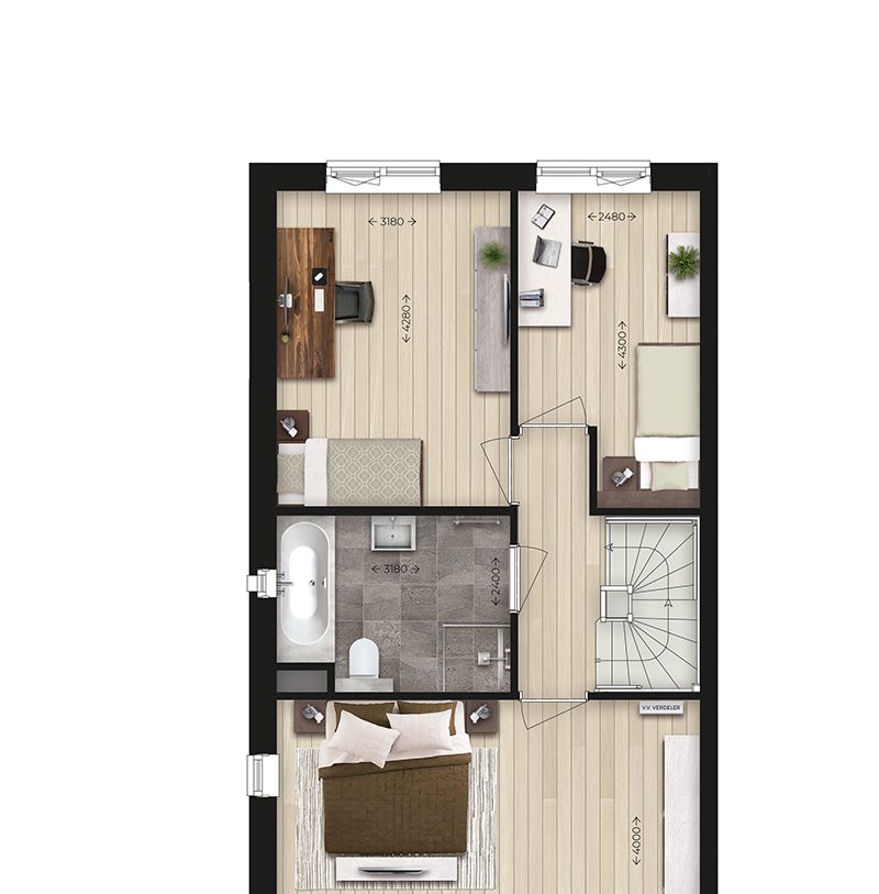 Te Koop: Foto Woonhuis aan de Wonen op de Set Take 3 l 2^1 kapwoning Spec 19 in Nijmegen