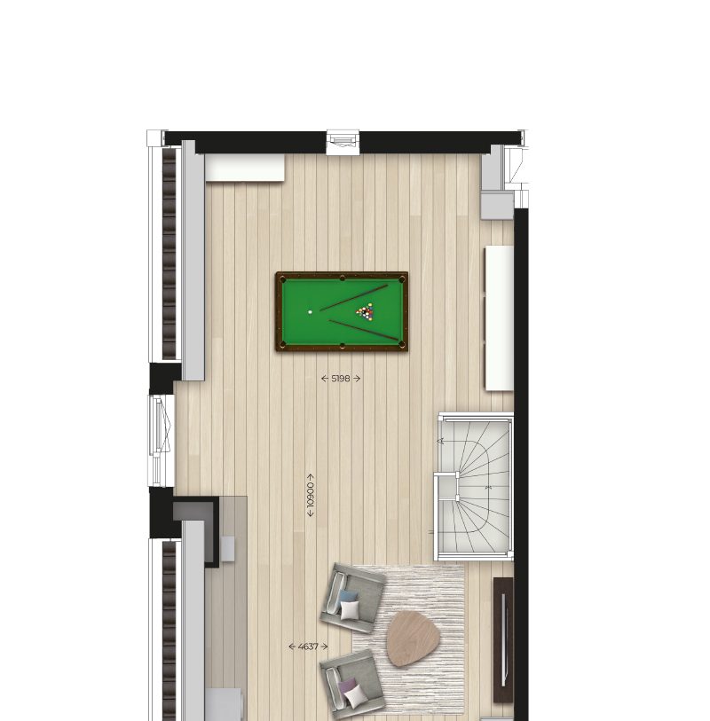 Te Koop: Foto Woonhuis aan de Wonen op de Set Take 3 l 2^1 kapwoning Spec 19 in Nijmegen