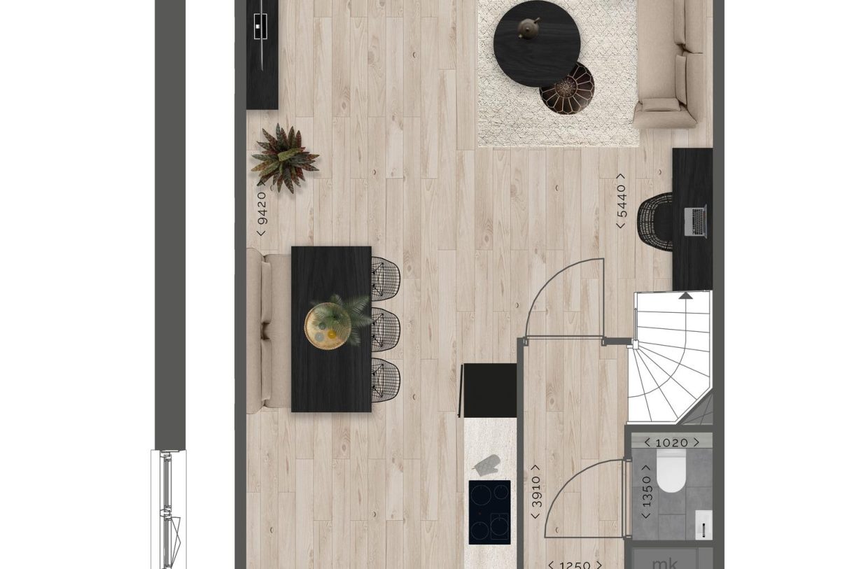 Te Koop: Foto Woonhuis aan de Rijwoningen 6.0m 126 in Benthuizen