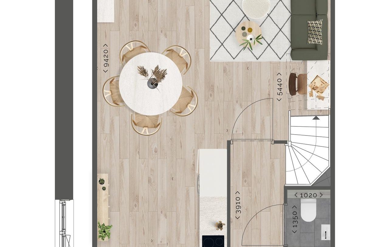 Te Koop: Foto Woonhuis aan de Rijwoningen 5.70m 128 in Benthuizen