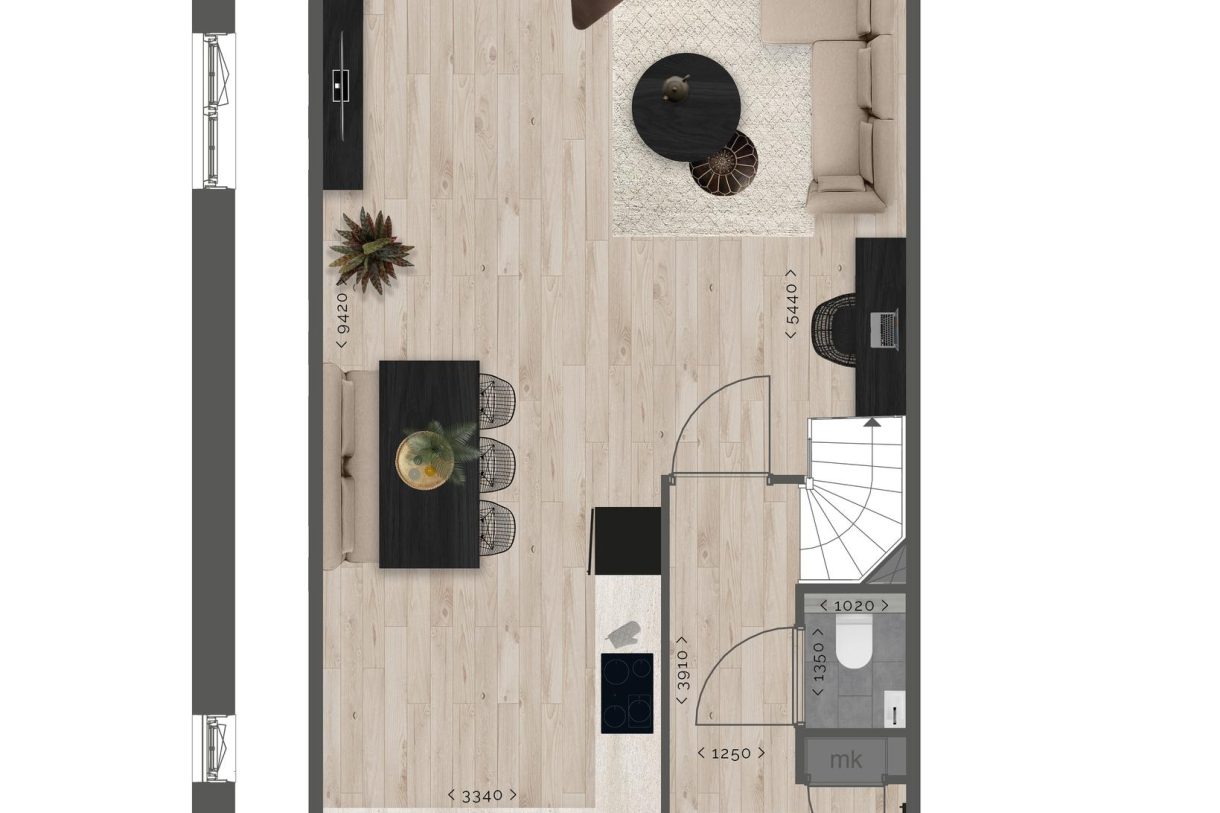 Te Koop: Foto Woonhuis aan de Drie-onder-een-kapwoningen 103 in Benthuizen