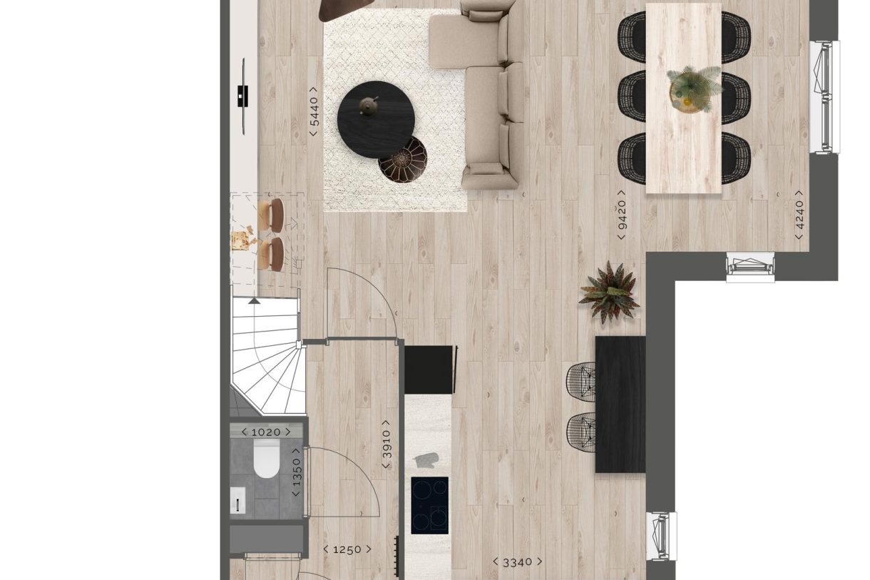 Te Koop: Foto Woonhuis aan de Drie-onder-een-kapwoningen 138 in Benthuizen