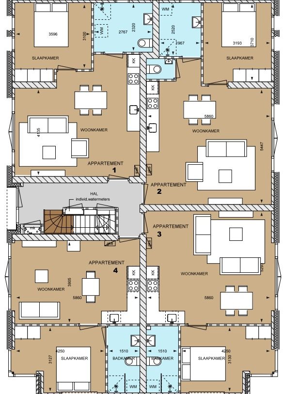 Te Koop: Foto Appartement aan de Tuinappartement Mooieweg 11 Arnhem 4 in Arnhem