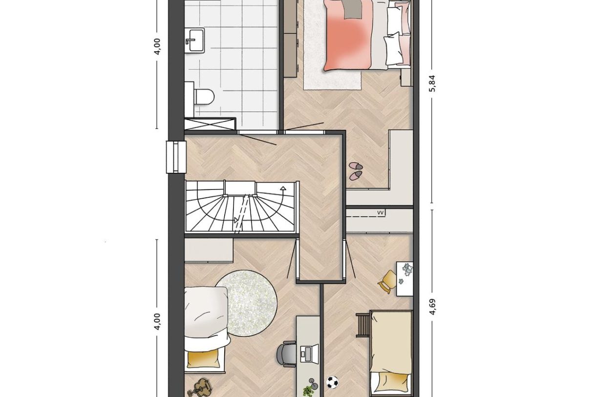 Te Koop: Foto Woonhuis aan de Twee-onder-een-kapwoningen 25 in Nieuwkoop