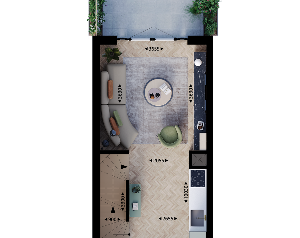 Te Koop: Foto Woonhuis aan de Rijwoning - Type C1 108 in Vlaardingen