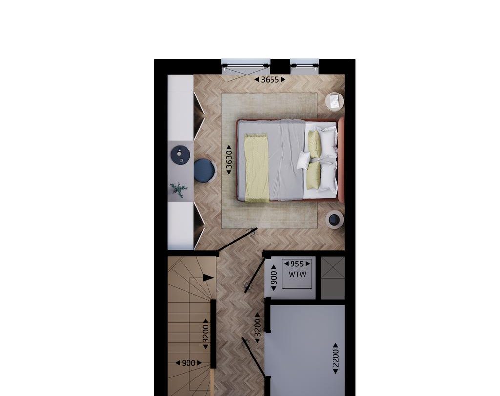 Te Koop: Foto Woonhuis aan de Rijwoning - Type C1 108 in Vlaardingen