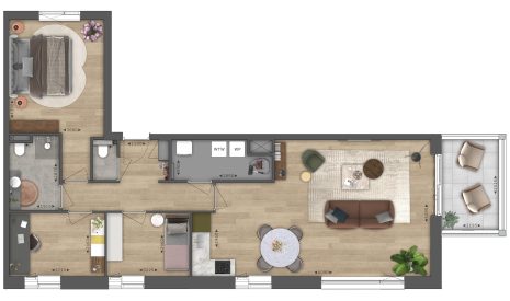 Koop  Vlaardingen  De Heemtuinen - Fase 2 De Boterbloem te Vlaardingen  Appartement - Type B4 191 – Hoofdfoto