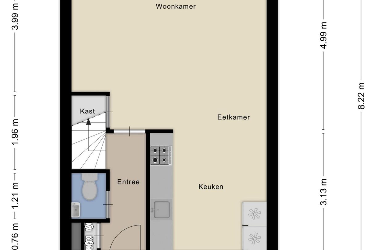 Te koop: Foto Woonhuis aan de Pieter Basstraat 10 in Zaandam