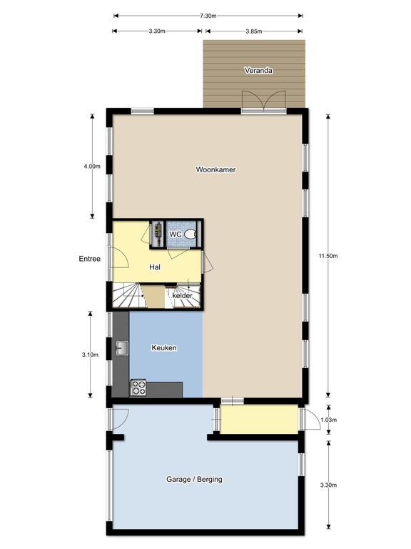 Te huur: Foto Woonhuis aan de van Iersellaan 6B in Noordwijkerhout