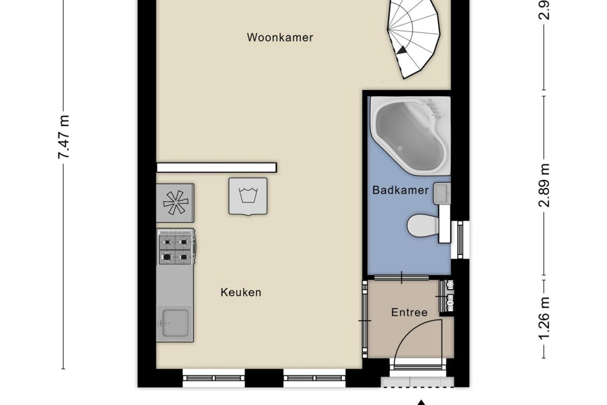 Te koop: Foto Woonhuis aan de Bloemstraat 7 in Zaandam